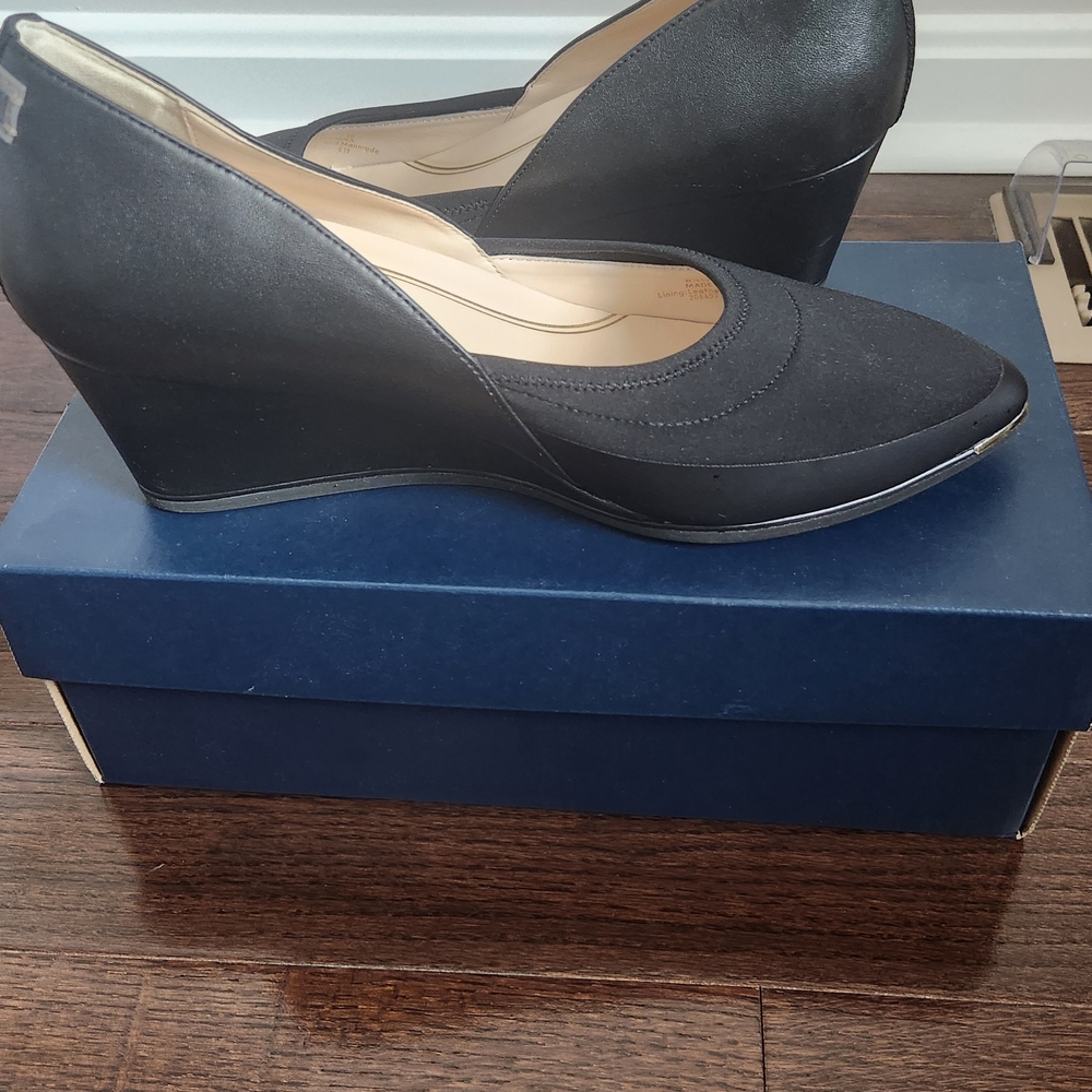 Cole Haan Black Wedge Shoes